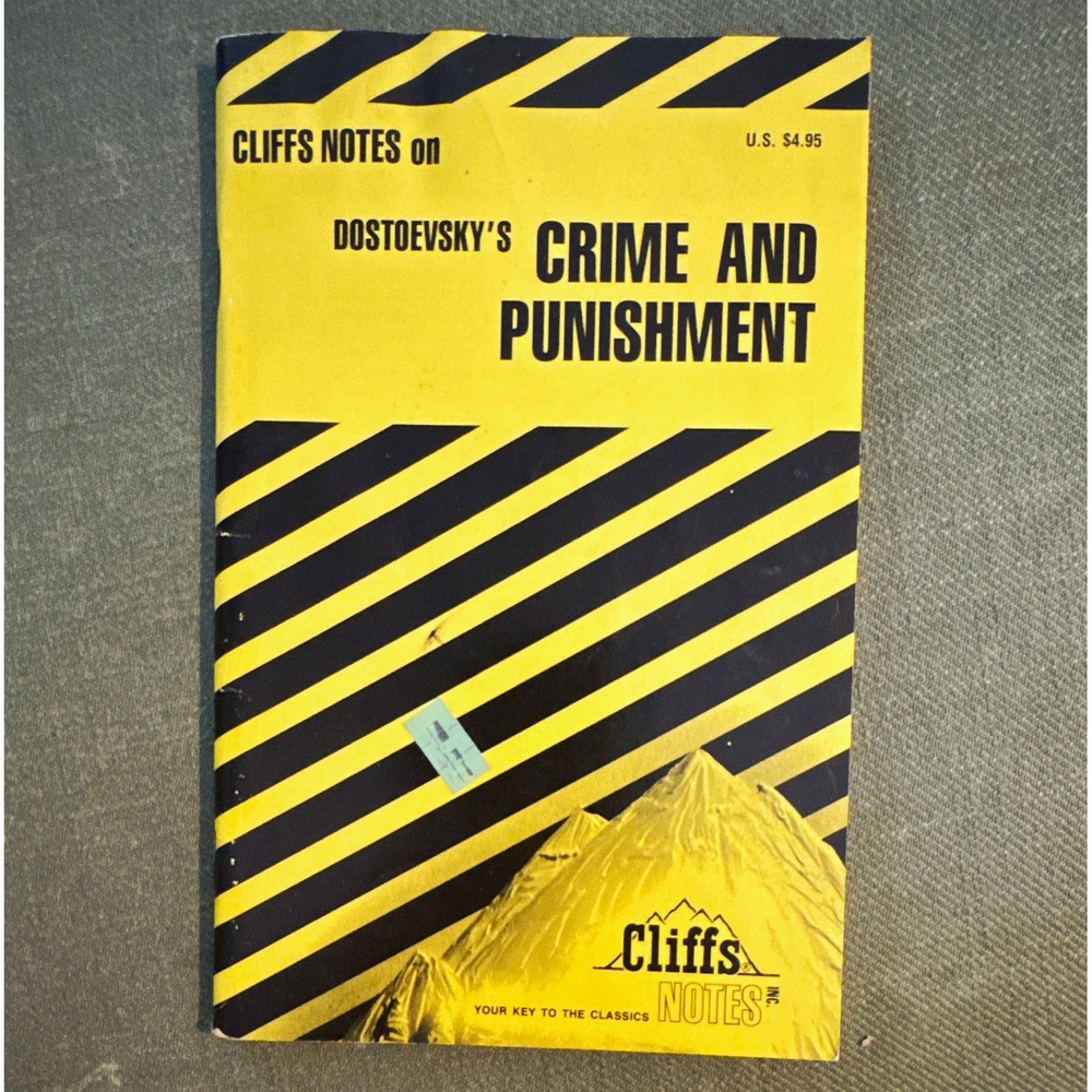 Cliffs Notes Dostoevsky Crime and Punishment James L Roberts Vintage 1963